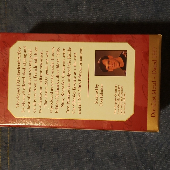 Hallmark '1937 Steelcraft Airflow by Murray' 1997 Club Edition Ornament - Picture 2 of 2